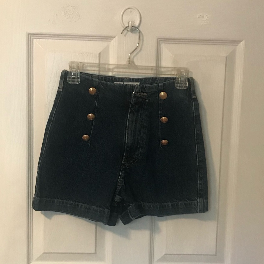 Zara | Sailor High Waisted Shorts, Size 2